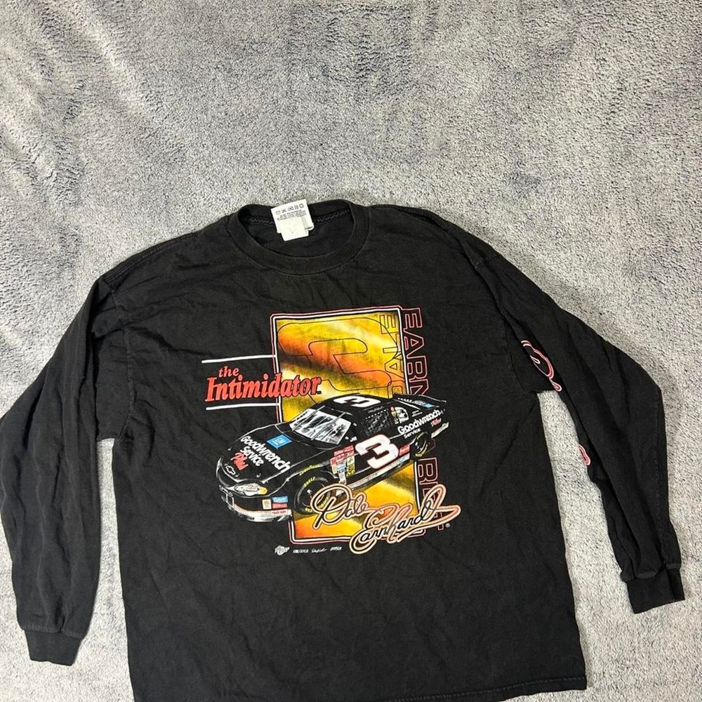 Vintage Dale Earnhardt Intimidator NASCAR Long Sleeve Tee XL